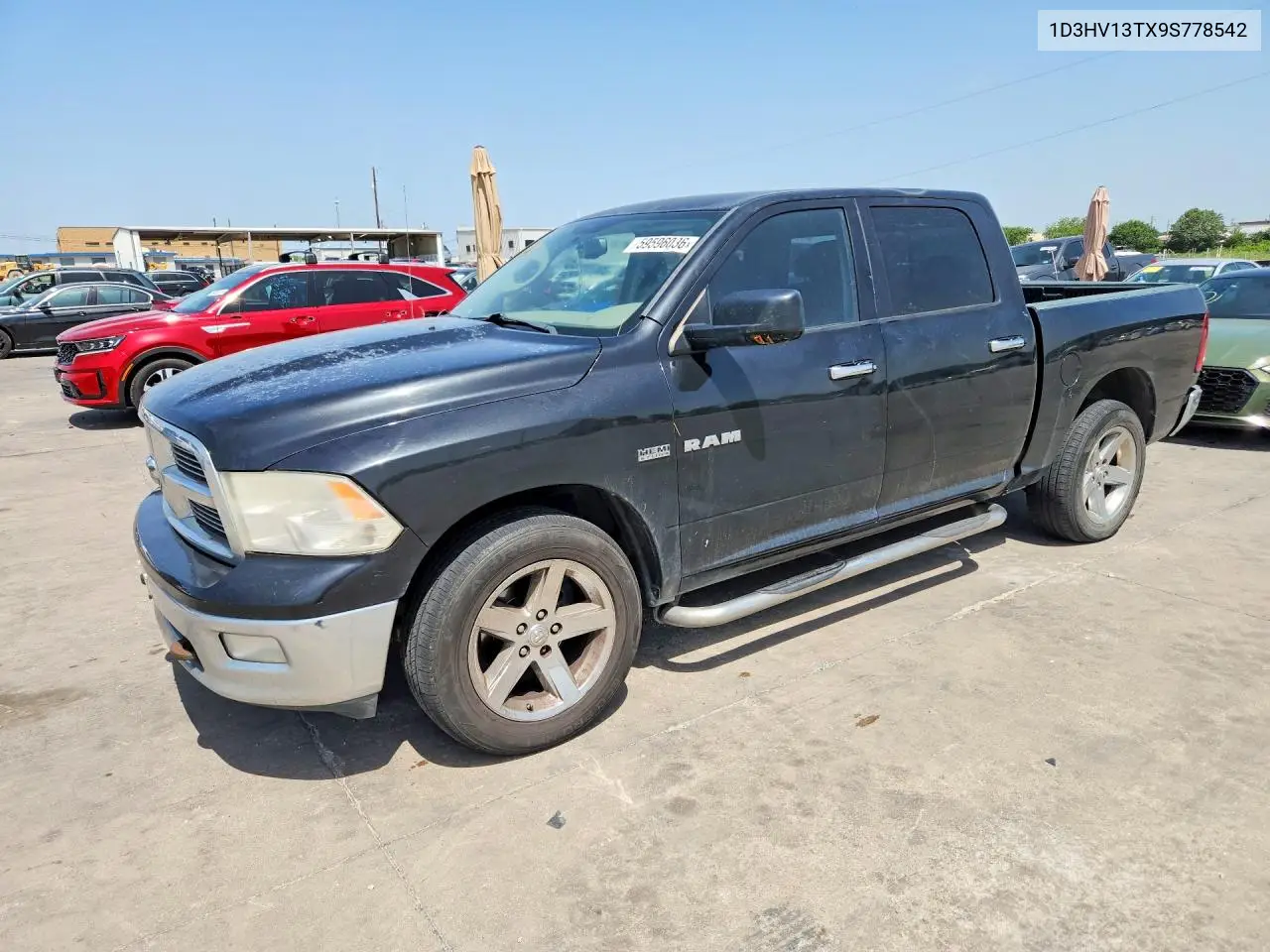 2009 Dodge Ram 1500 VIN: 1D3HV13TX9S778542 Lot: 59596036
