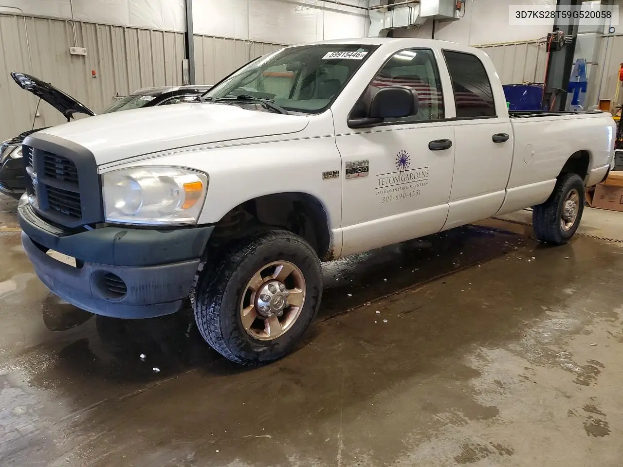 2009 Dodge Ram 2500 VIN: 3D7KS28T59G520058 Lot: 59915446