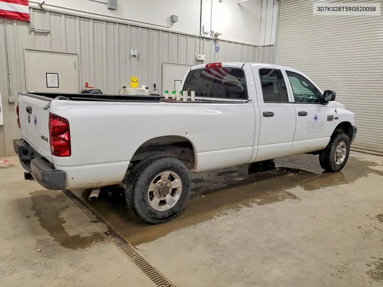 2009 Dodge Ram 2500 VIN: 3D7KS28T59G520058 Lot: 59915446