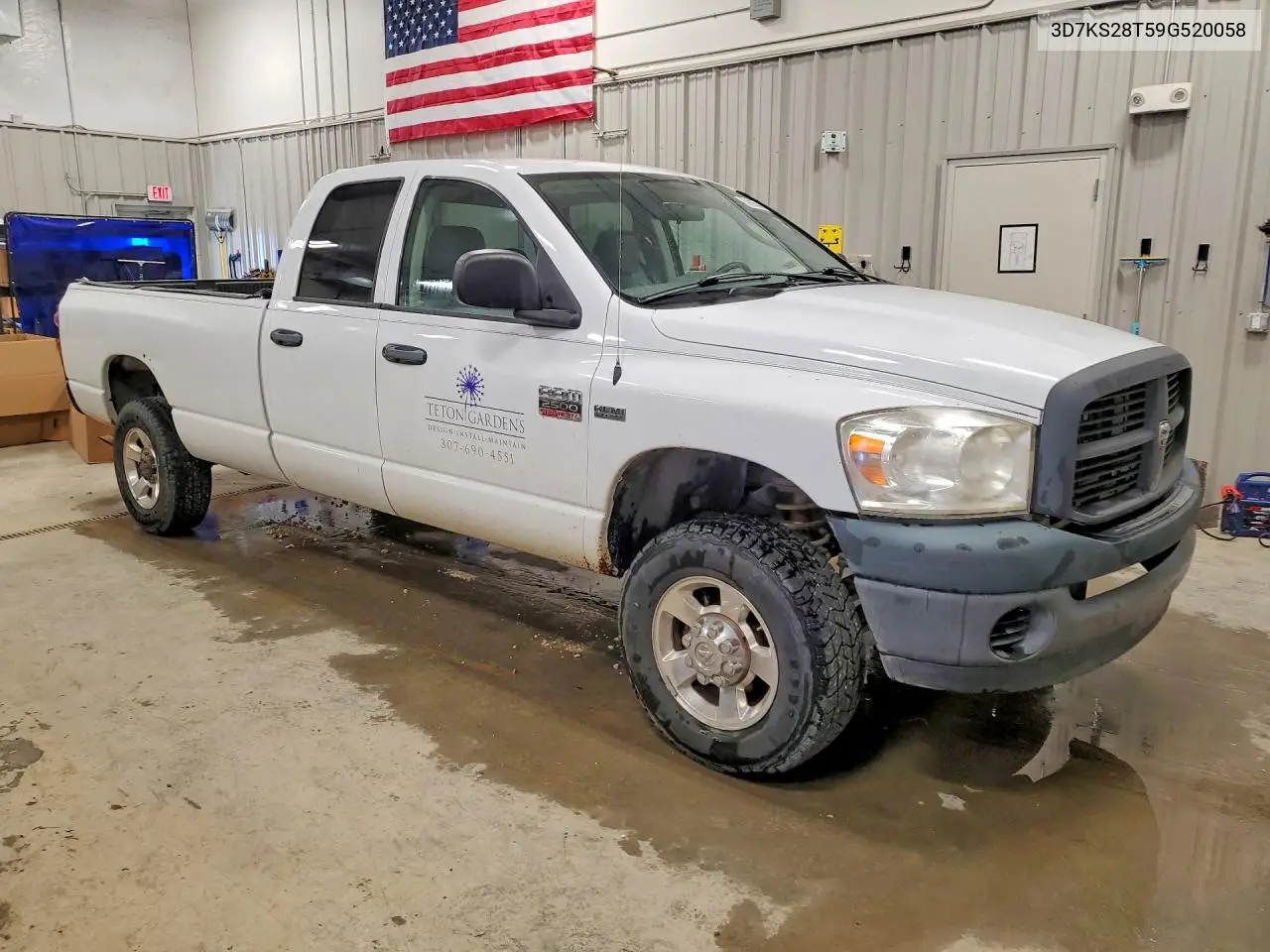 2009 Dodge Ram 2500 VIN: 3D7KS28T59G520058 Lot: 59915446