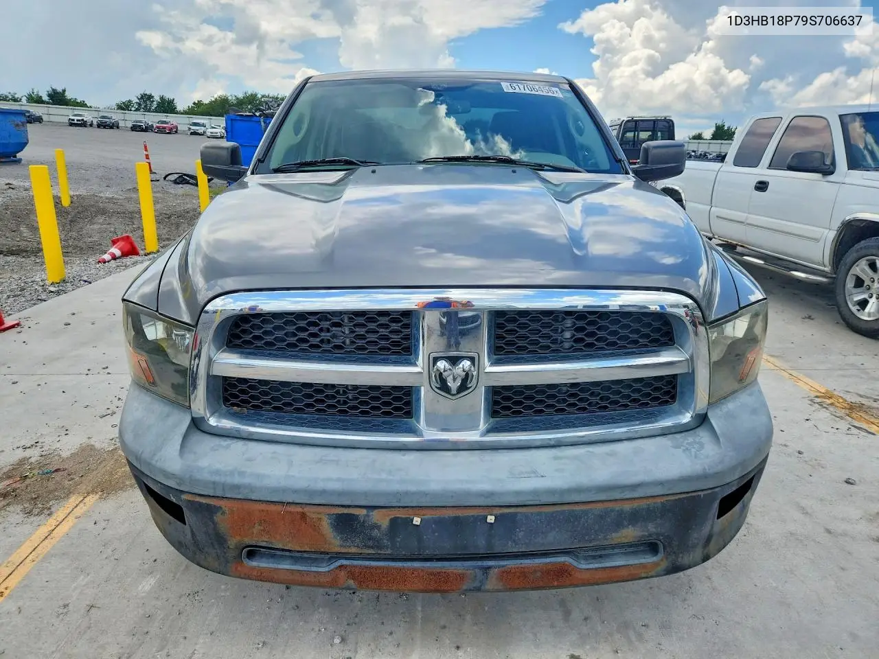 2009 Dodge Ram 1500 VIN: 1D3HB18P79S706637 Lot: 61706456
