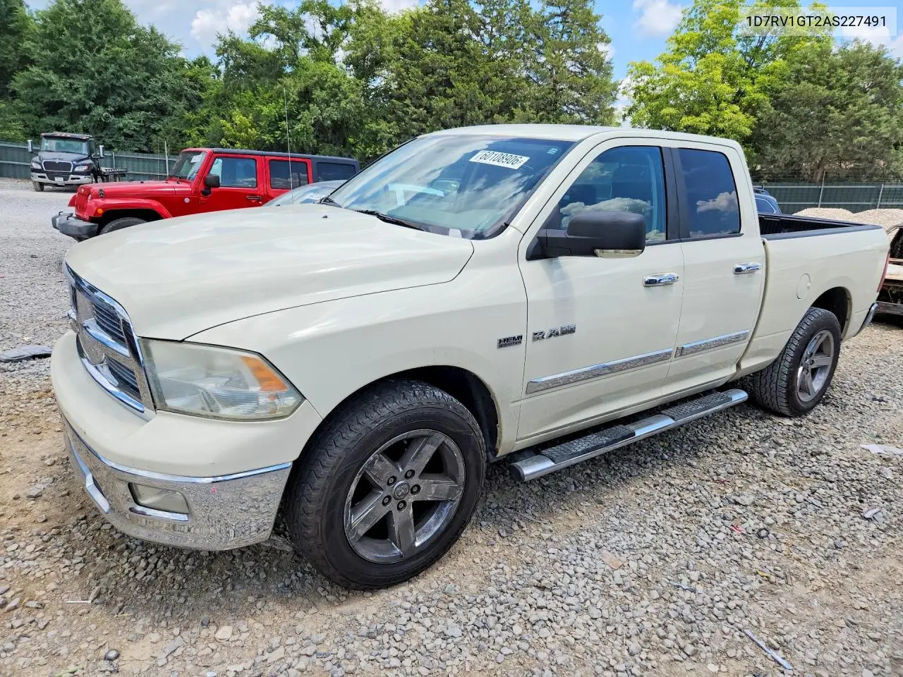 2010 Dodge Ram 1500 VIN: 1D7RV1GT2AS227491 Lot: 60108906