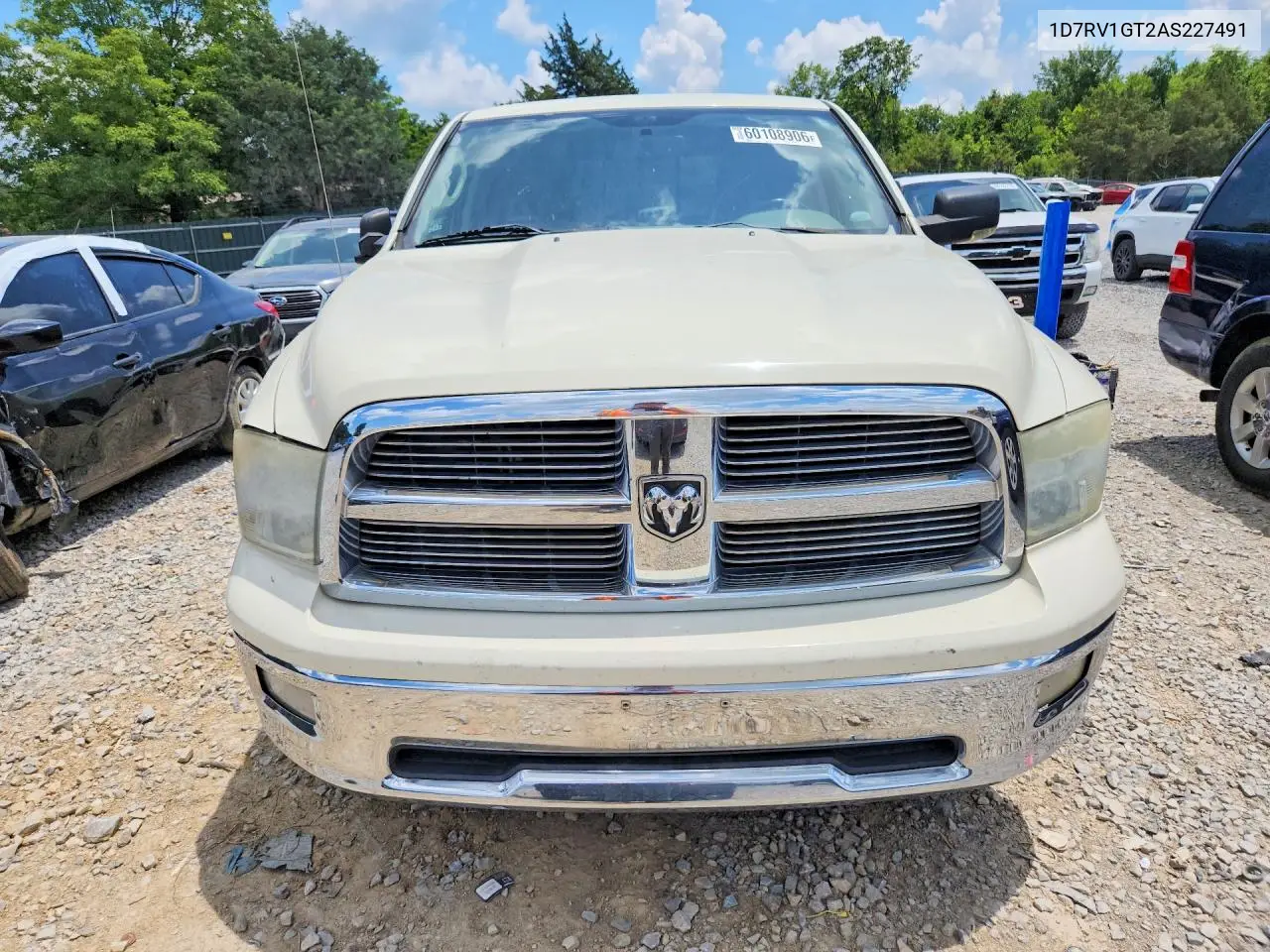 2010 Dodge Ram 1500 VIN: 1D7RV1GT2AS227491 Lot: 60108906
