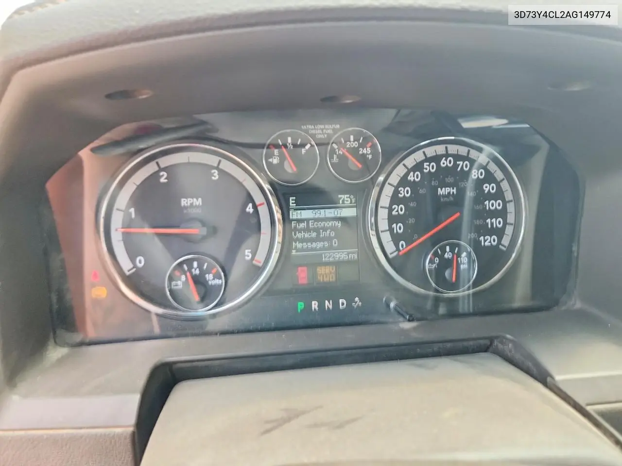 2010 Dodge Ram 3500 VIN: 3D73Y4CL2AG149774 Lot: 60360766
