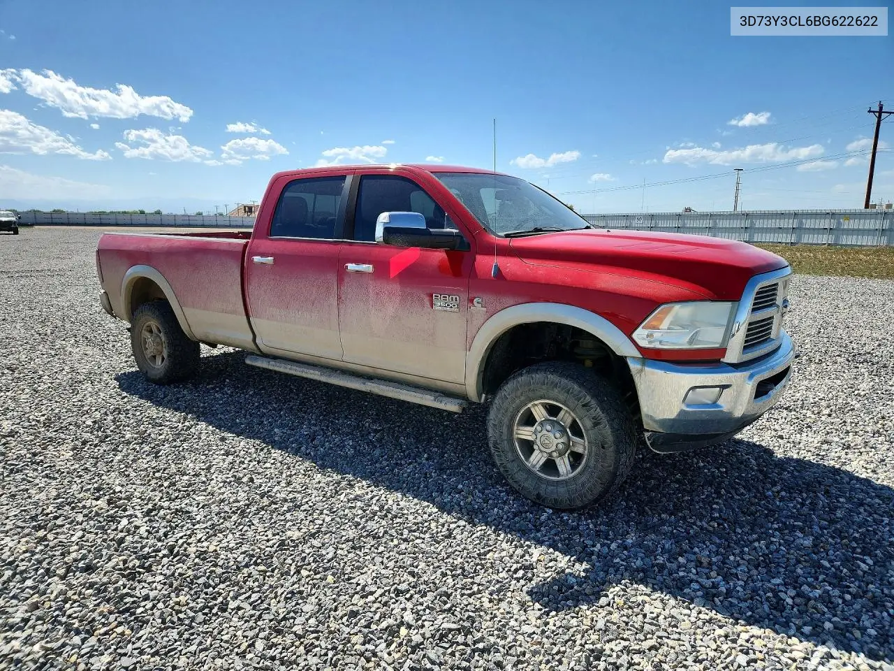 2011 Dodge Ram 3500 VIN: 3D73Y3CL6BG622622 Lot: 57824286