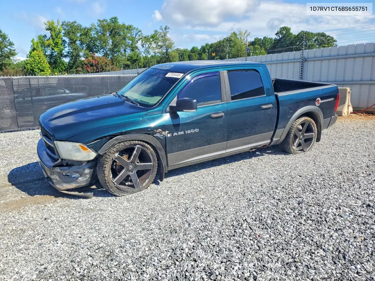2011 Dodge Ram 1500 VIN: 1D7RV1CT6BS655751 Lot: 57934446