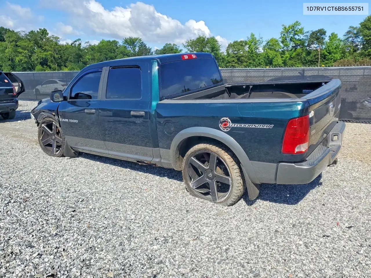 2011 Dodge Ram 1500 VIN: 1D7RV1CT6BS655751 Lot: 57934446