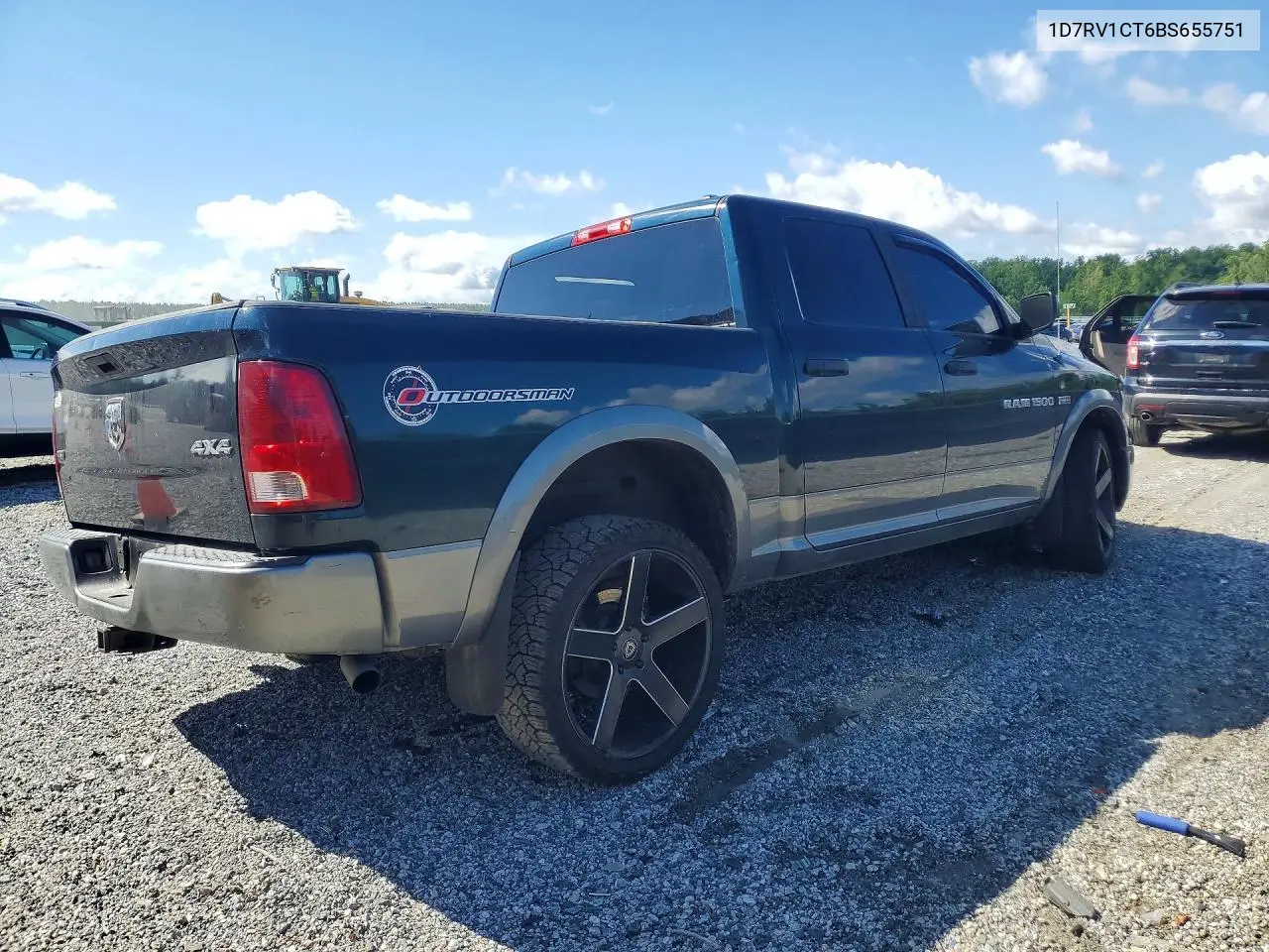 2011 Dodge Ram 1500 VIN: 1D7RV1CT6BS655751 Lot: 57934446