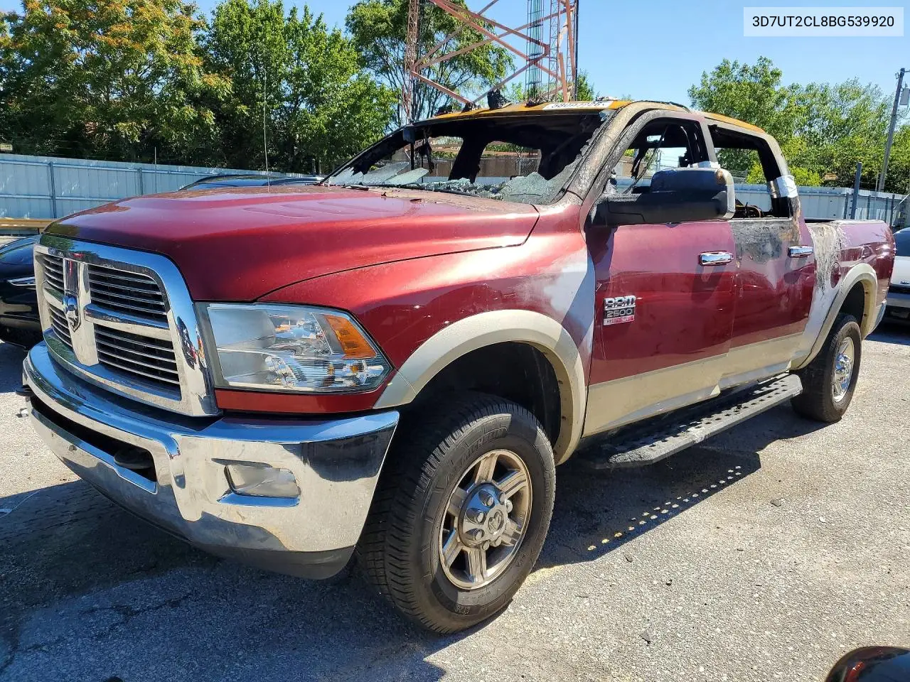 2011 Dodge Ram 2500 VIN: 3D7UT2CL8BG539920 Lot: 58097226