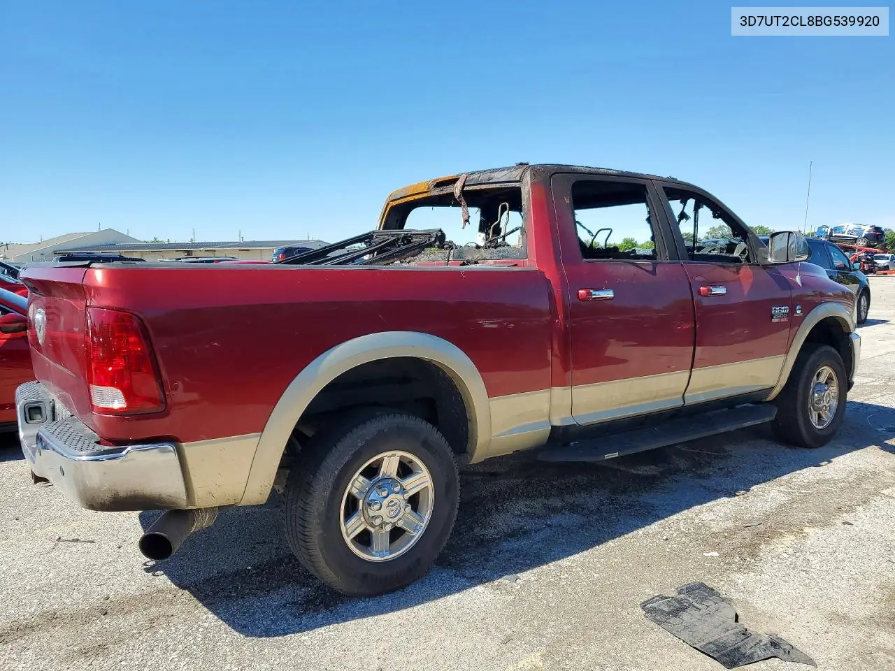 2011 Dodge Ram 2500 VIN: 3D7UT2CL8BG539920 Lot: 58097226