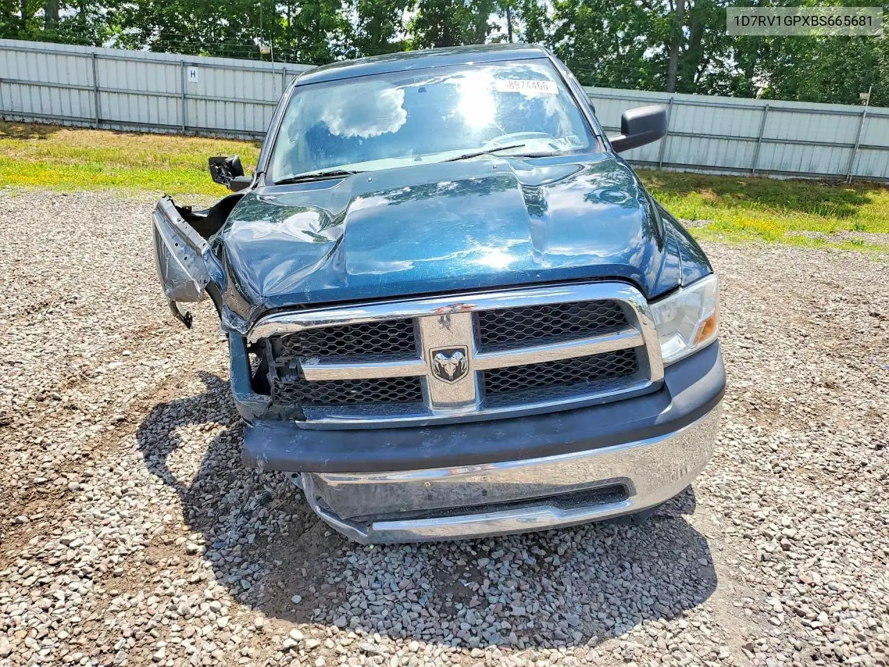 2011 Dodge Ram 1500 VIN: 1D7RV1GPXBS665681 Lot: 58974466