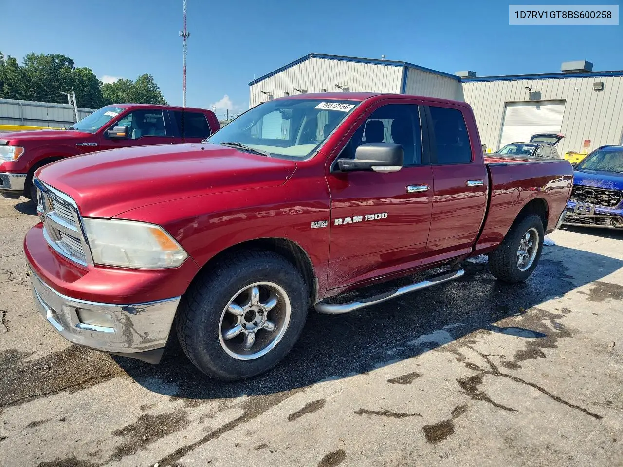2011 Dodge Ram 1500 VIN: 1D7RV1GT8BS600258 Lot: 59972556