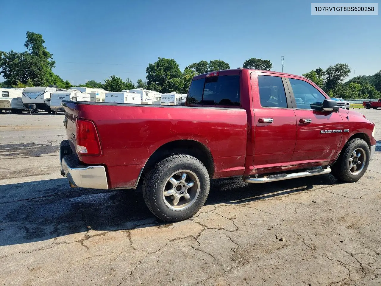 2011 Dodge Ram 1500 VIN: 1D7RV1GT8BS600258 Lot: 59972556
