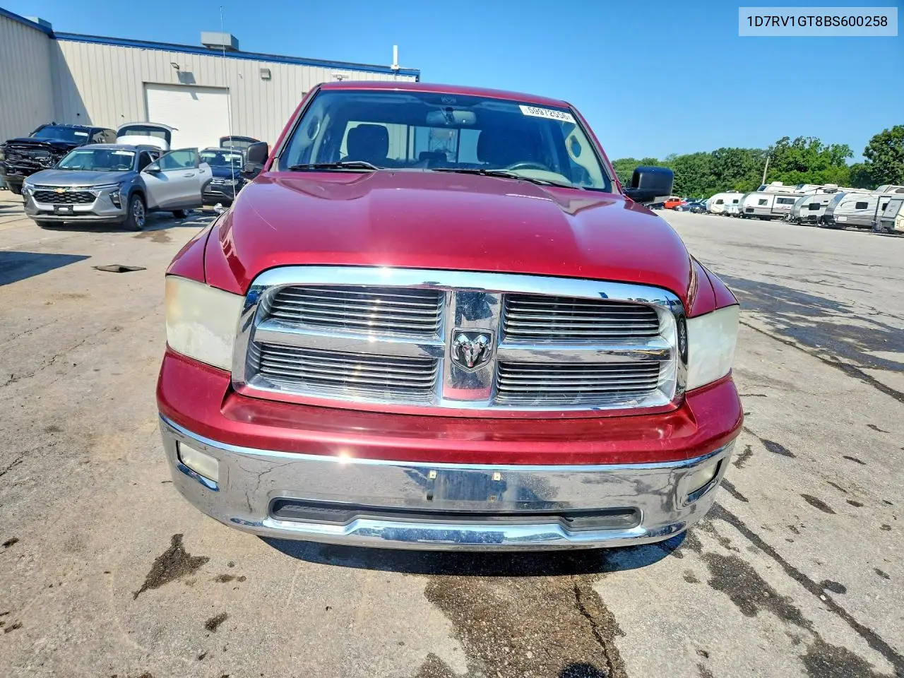 2011 Dodge Ram 1500 VIN: 1D7RV1GT8BS600258 Lot: 59972556