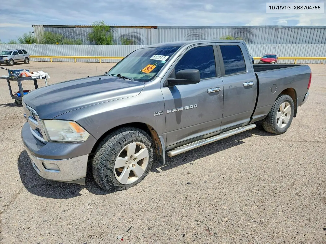 2011 Dodge Ram 1500 VIN: 1D7RV1GTXBS704766 Lot: 61021416