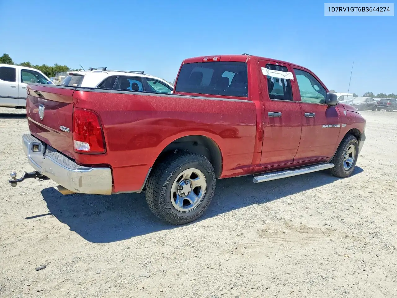 2011 Dodge Ram 1500 VIN: 1D7RV1GT6BS644274 Lot: 61090486