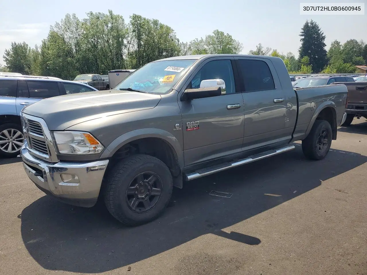 2011 Dodge Ram 2500 VIN: 3D7UT2HL0BG600945 Lot: 61195866