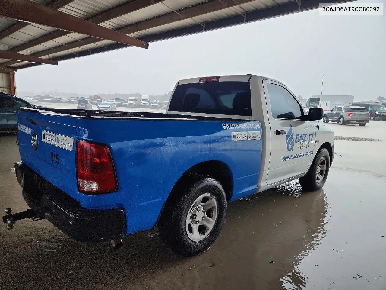 2012 Dodge Ram 1500 St VIN: 3C6JD6AT9CG80092 Lot: 57002676