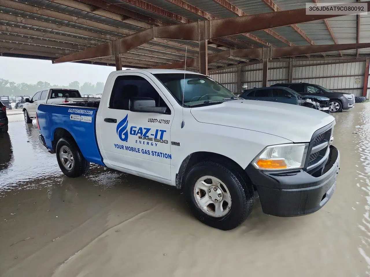 2012 Dodge Ram 1500 St VIN: 3C6JD6AT9CG80092 Lot: 57002676