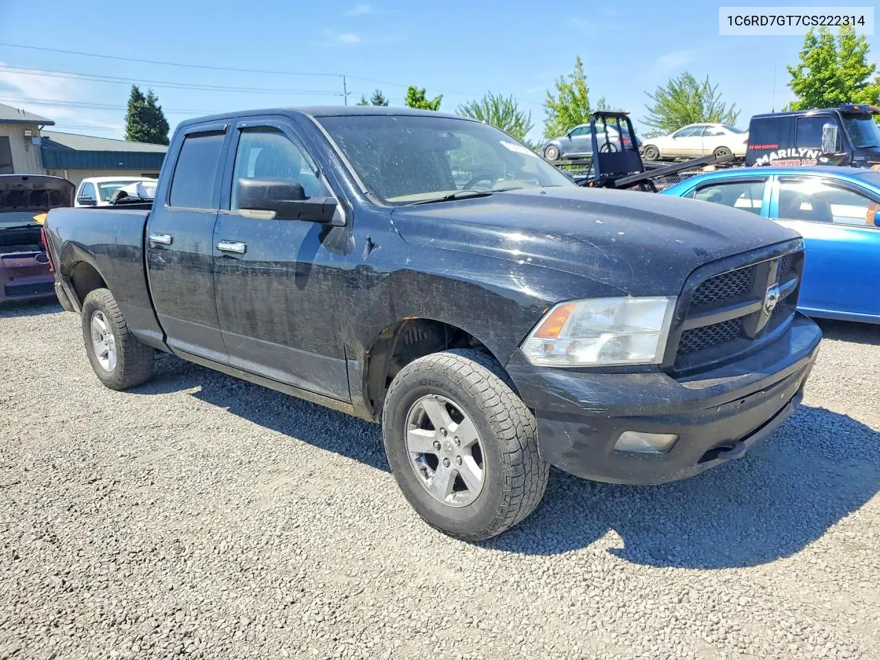 2012 Dodge 1500 VIN: 1C6RD7GT7CS222314 Lot: 57427946