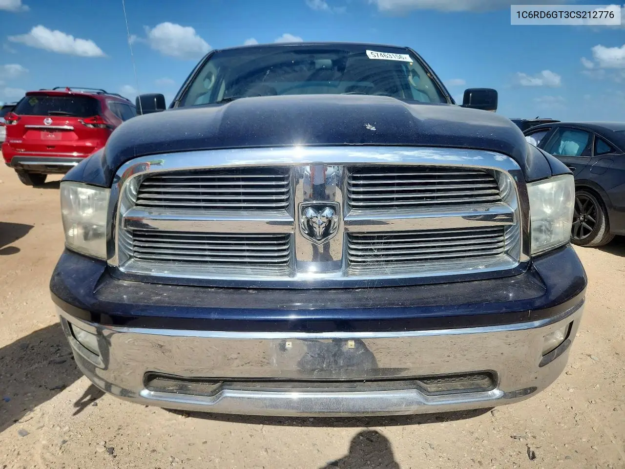 2012 Dodge Ram 1500 Slt VIN: 1C6RD6GT3CS212776 Lot: 57463156
