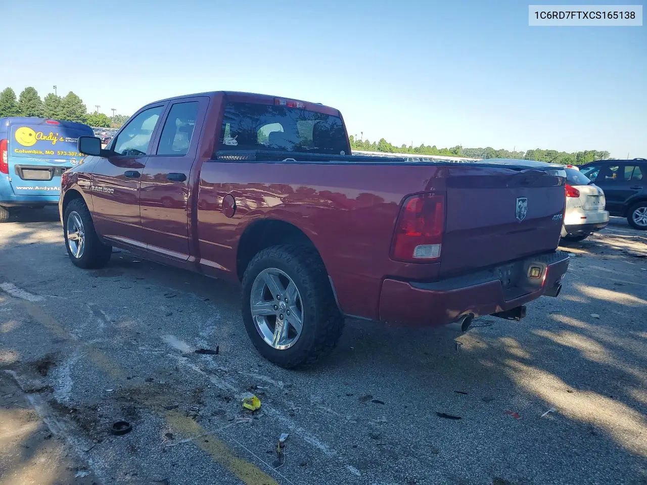 2012 Dodge Ram 1500 St VIN: 1C6RD7FTXCS165138 Lot: 57762376