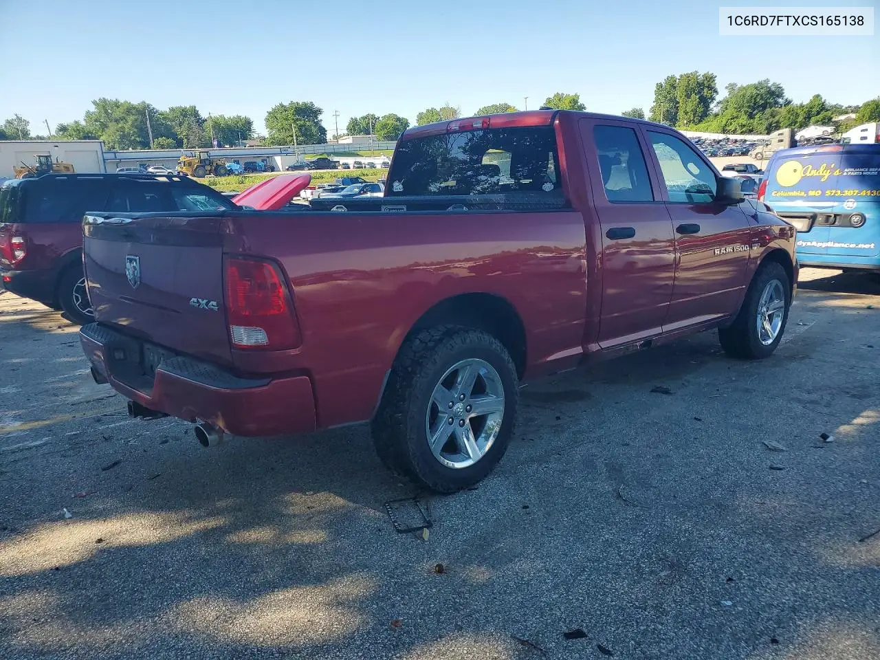 2012 Dodge Ram 1500 St VIN: 1C6RD7FTXCS165138 Lot: 57762376