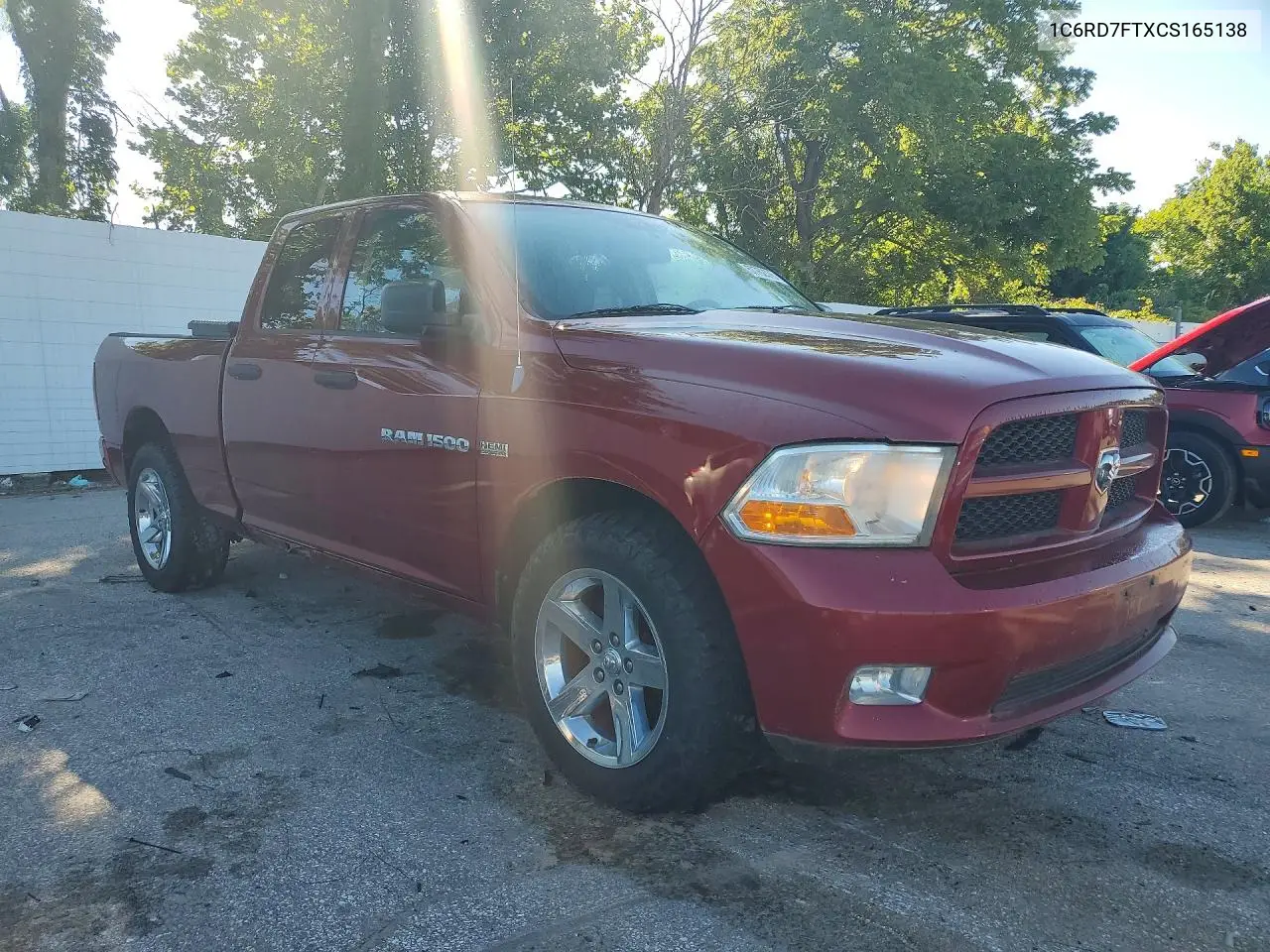2012 Dodge Ram 1500 St VIN: 1C6RD7FTXCS165138 Lot: 57762376