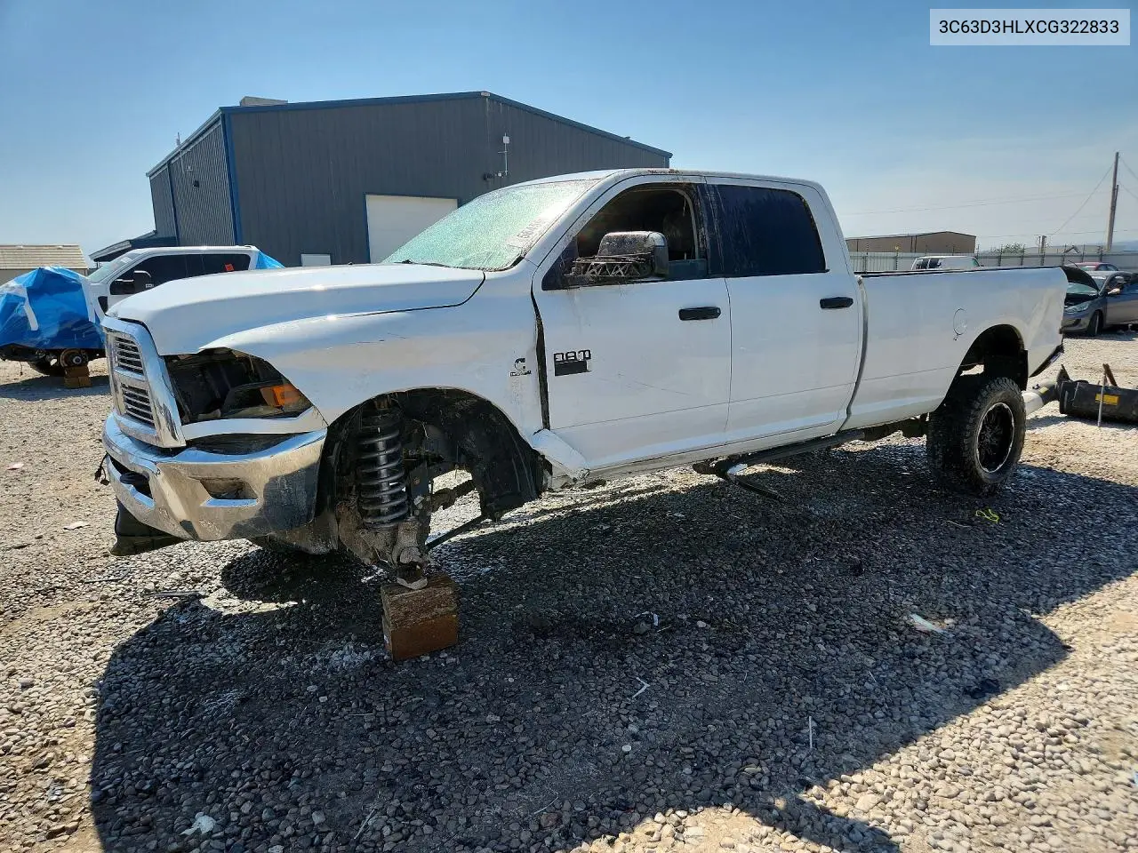 2012 Dodge Ram 3500 Slt VIN: 3C63D3HLXCG322833 Lot: 58459646