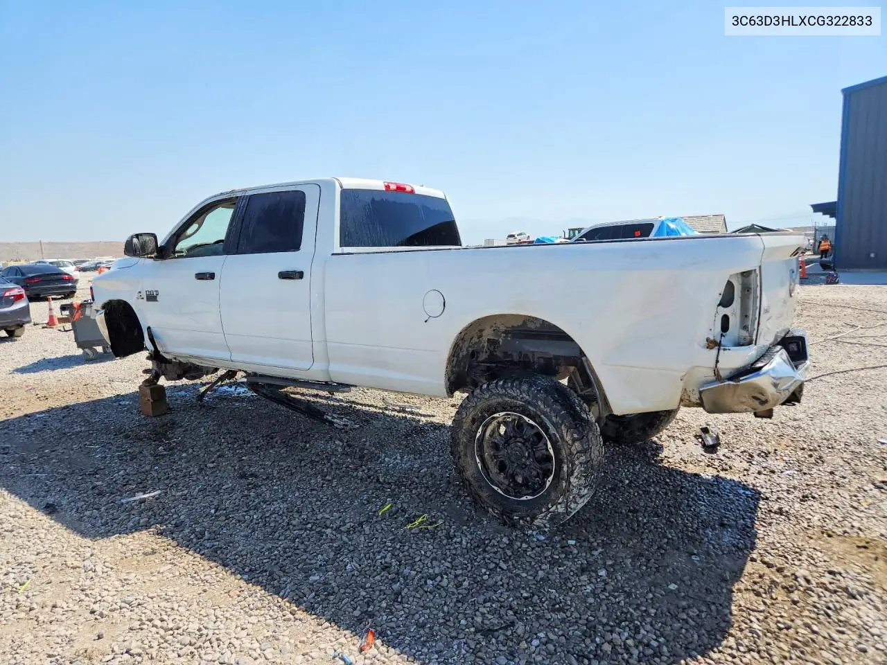 2012 Dodge Ram 3500 Slt VIN: 3C63D3HLXCG322833 Lot: 58459646