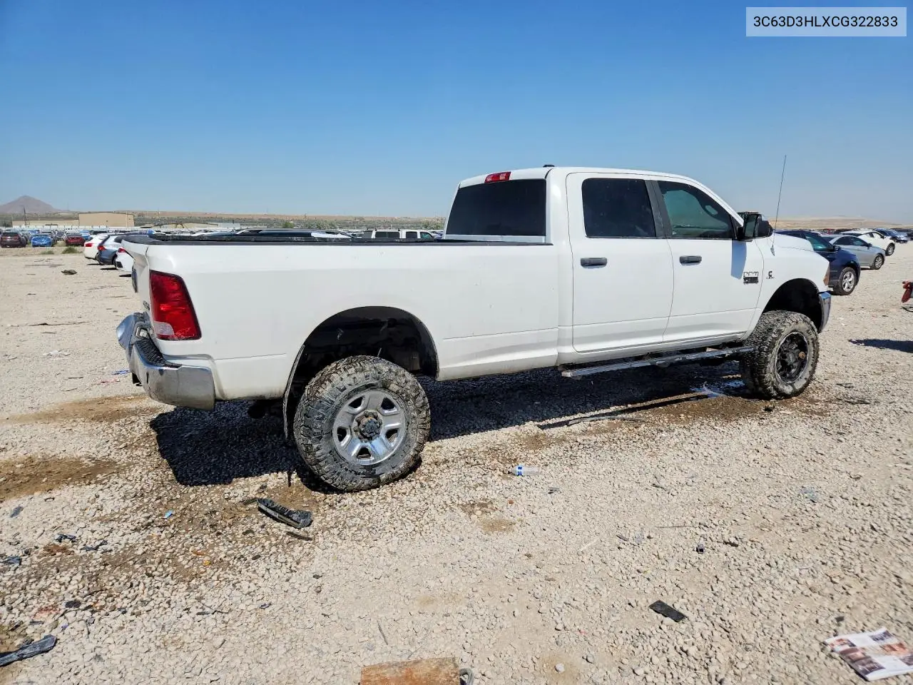 2012 Dodge Ram 3500 Slt VIN: 3C63D3HLXCG322833 Lot: 58459646