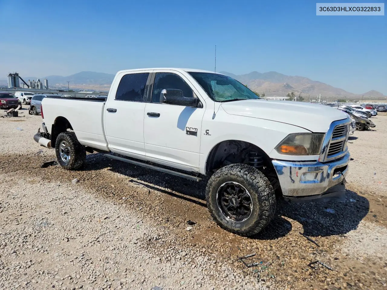2012 Dodge Ram 3500 Slt VIN: 3C63D3HLXCG322833 Lot: 58459646