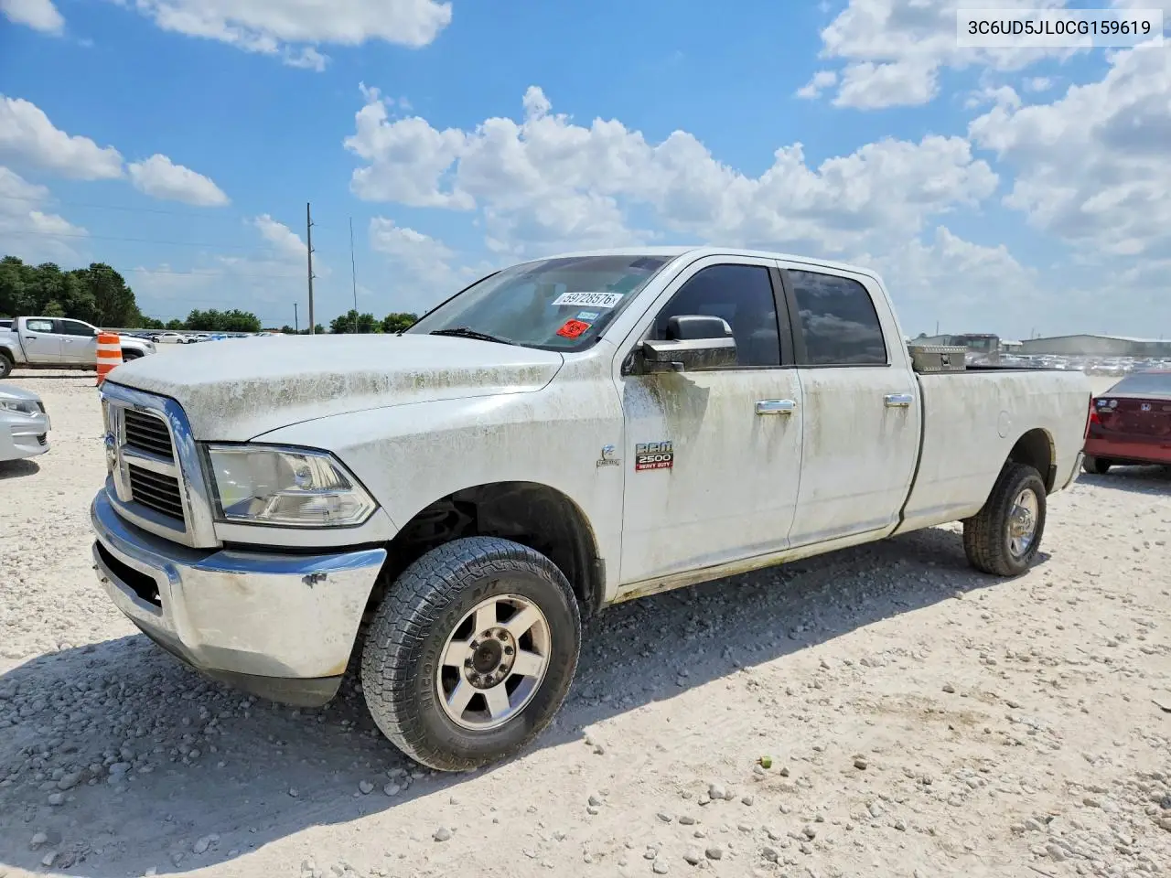 2012 Dodge Ram 2500 Slt VIN: 3C6UD5JL0CG159619 Lot: 59728576