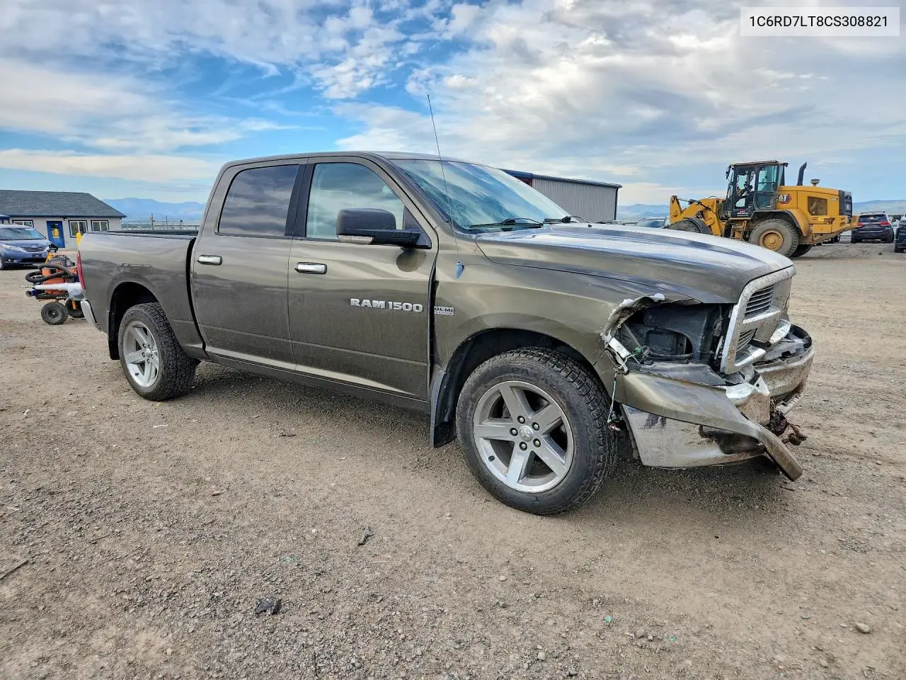 1C6RD7LT8CS308821 2012 Dodge Ram 1500 Slt