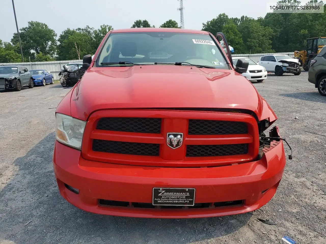 2012 Dodge Ram 1500 St VIN: 1C6RD7FT7CS283986 Lot: 60922046