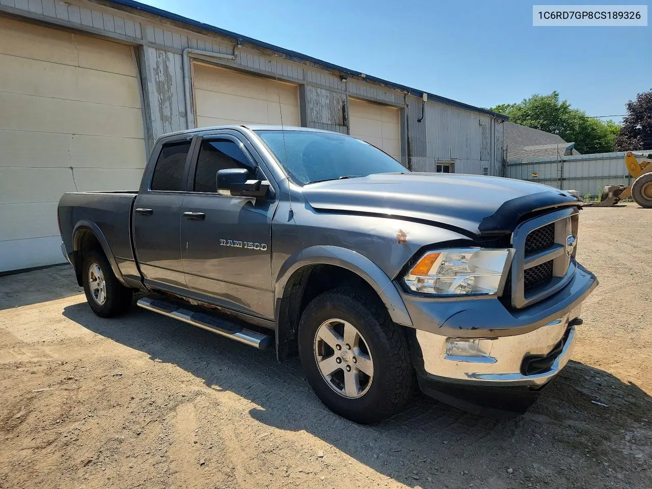 2012 Dodge Ram 1500 Slt VIN: 1C6RD7GP8CS189326 Lot: 60989256