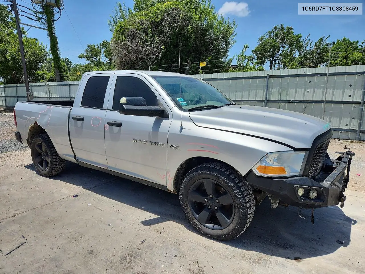 2012 Dodge Ram 1500 St VIN: 1C6RD7FT1CS308459 Lot: 61793476