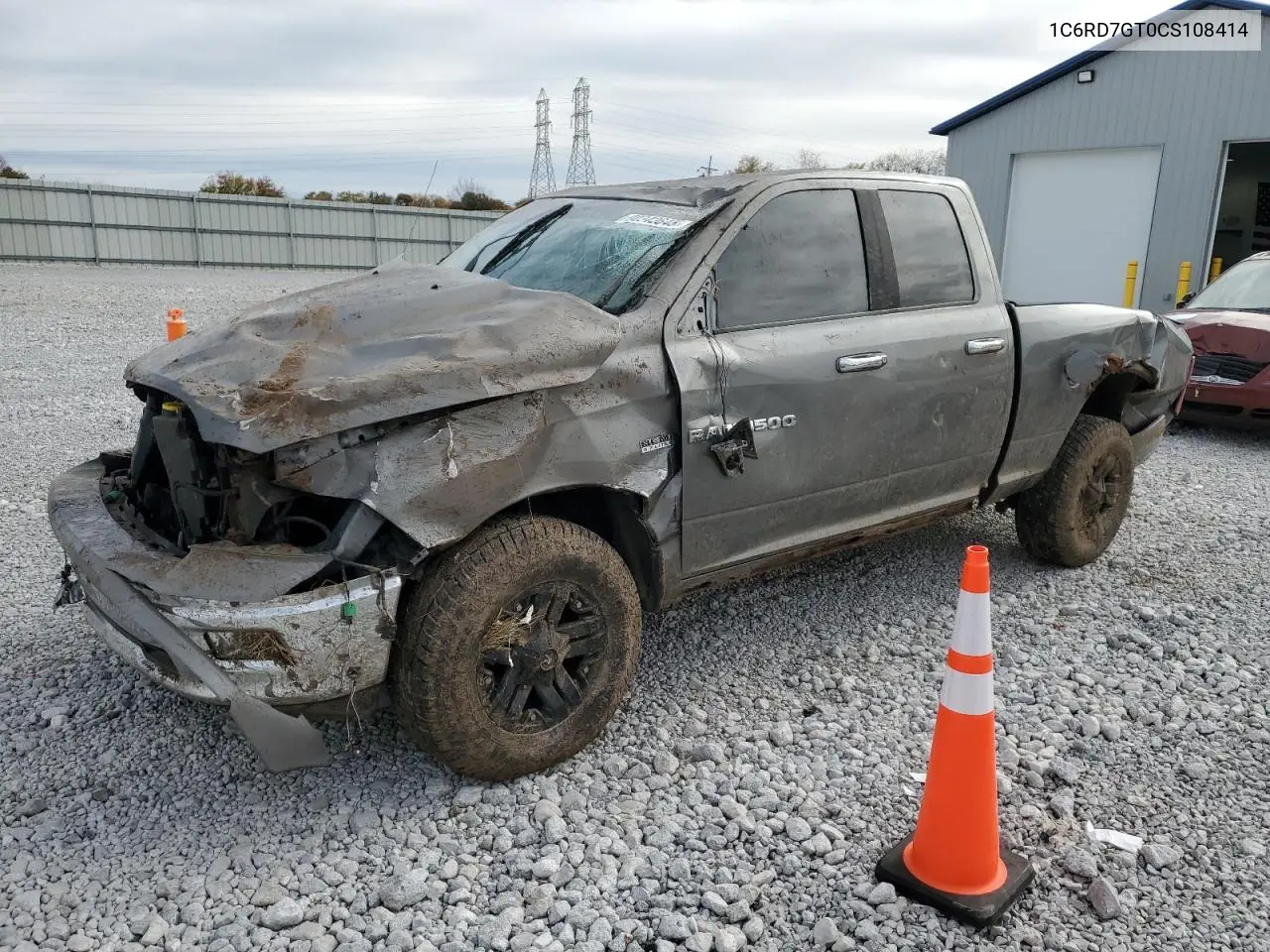 1C6RD7GT0CS108414 2012 Dodge Ram 1500 Slt