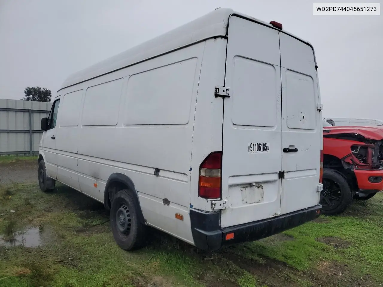 2004 Sprinter 2500 Sprinter VIN: WD2PD744045651273 Lot: 91106185