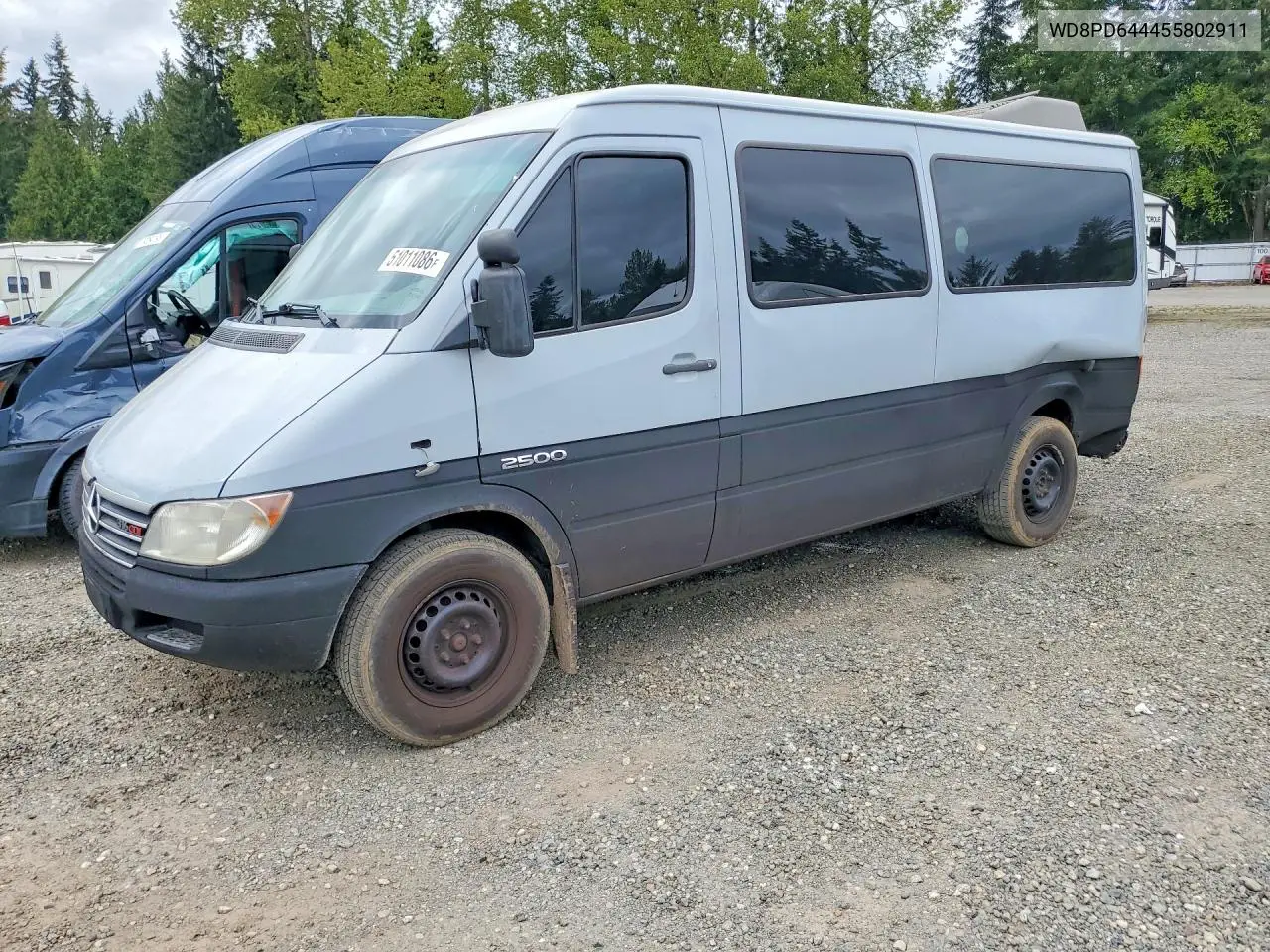 2005 Dodge Sprinter 2500 VIN: WD8PD644455802911 Lot: 51011086