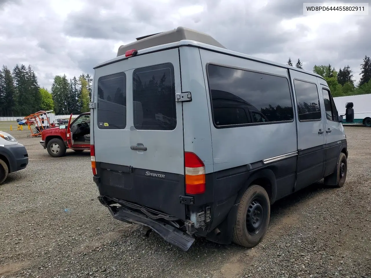 2005 Dodge Sprinter 2500 VIN: WD8PD644455802911 Lot: 51011086