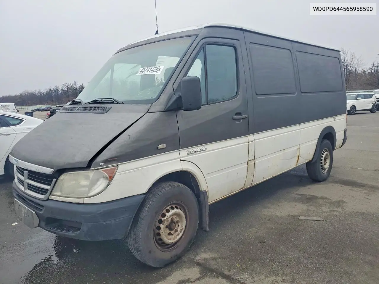 2006 Dodge Sprinter 2500 Delivery Van VIN: WD0PD644565958590 Lot: 45741426