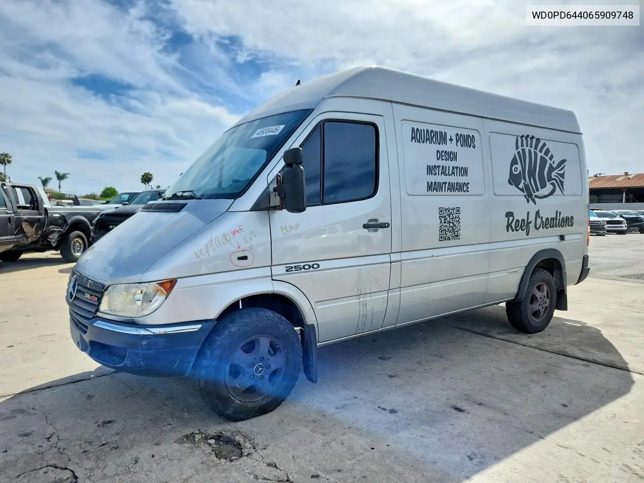 2006 Dodge Sprinter 2500 Utility / Service Van VIN: WD0PD644065909748 Lot: 48930446
