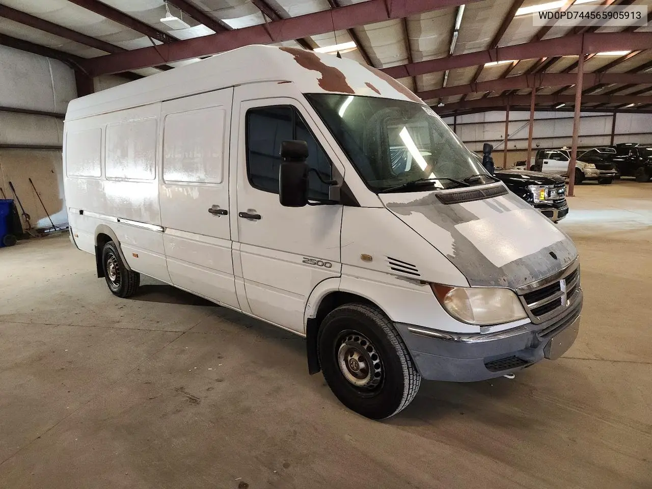 2006 Dodge Sprinter 2500 Delivery Van VIN: WD0PD744565905913 Lot: 54811796