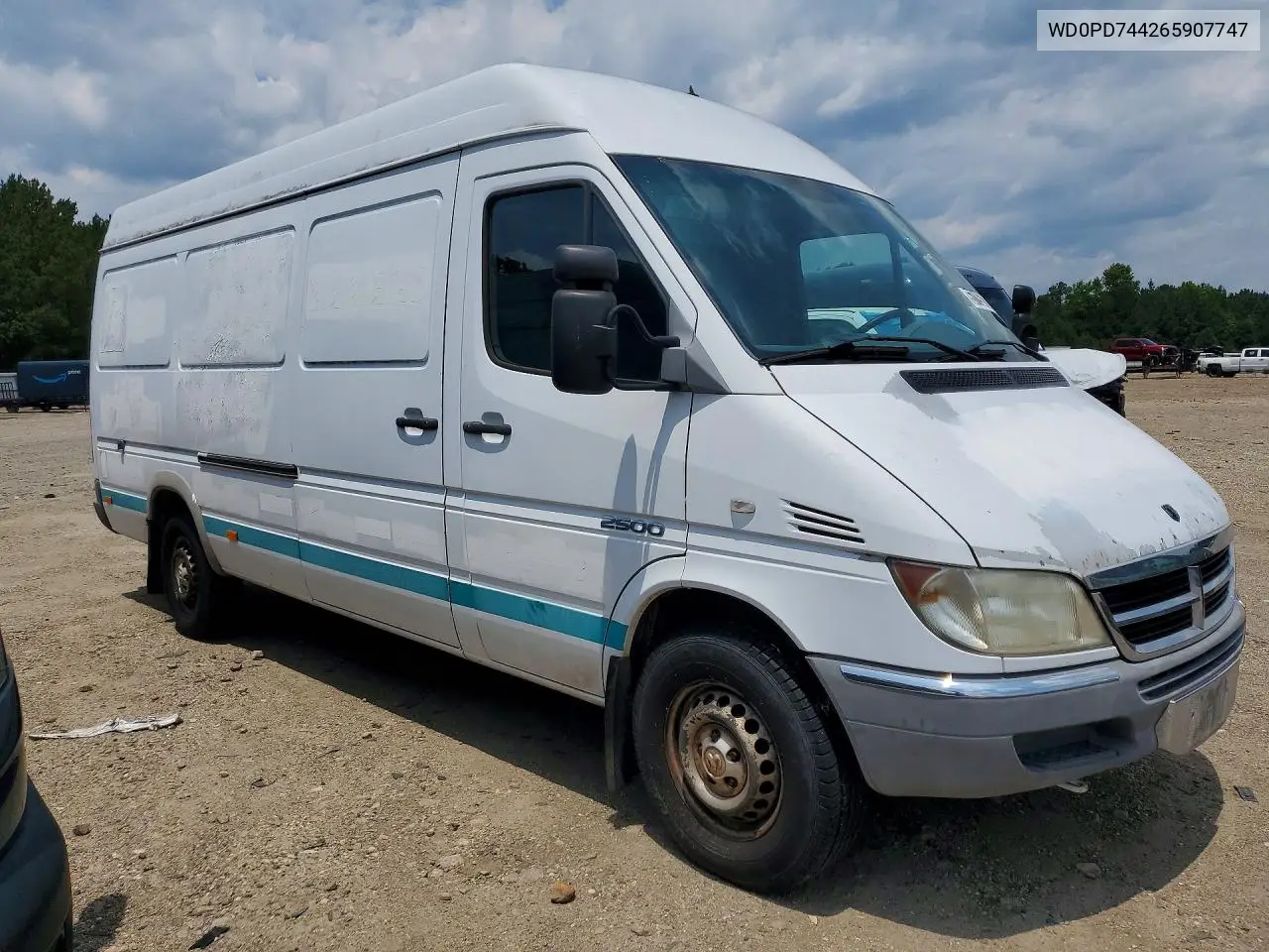 2006 Dodge Sprinter 2500 Delivery Van VIN: WD0PD744265907747 Lot: 57157266