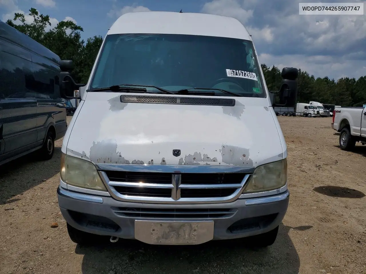 2006 Dodge Sprinter 2500 Delivery Van VIN: WD0PD744265907747 Lot: 57157266