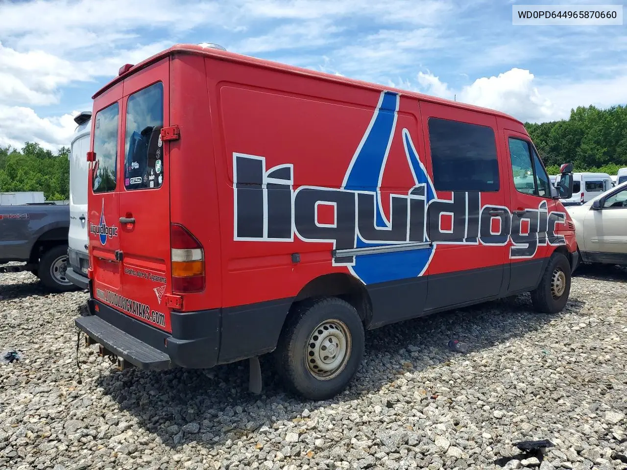 2006 Dodge Sprinter 2500 VIN: WD0PD644965870660 Lot: 58243496