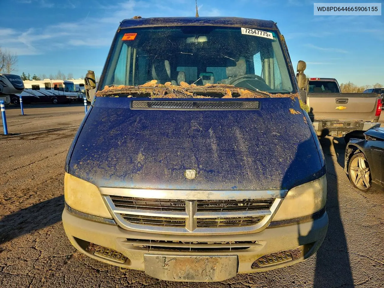 2006 Dodge Sprinter 2500 VIN: WD8PD644665906155 Lot: 72547775