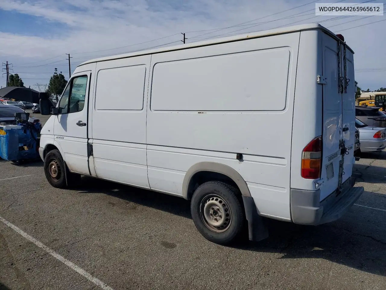 2006 Dodge Sprinter 2500 Delivery Van VIN: WD0PD644265965612 Lot: 78482395
