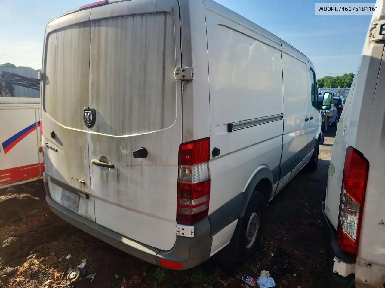 2007 Dodge Sprinter 2500 VIN: WD0PE746075181161 Lot: 61661816